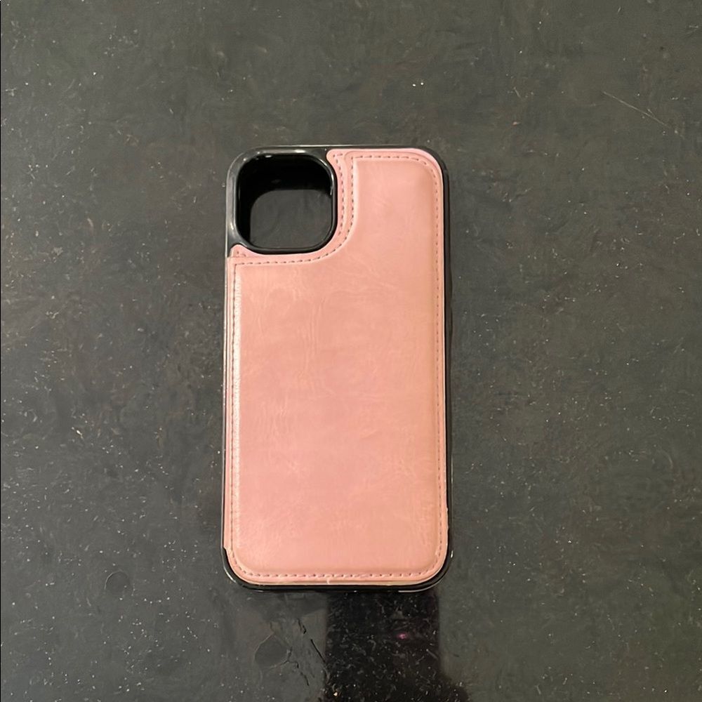 Pink Leather Phone Case iPhone 13